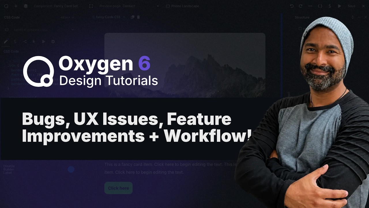 Oxygen 6 BETA 1: Bugs, UX issues, Workflow Weirdness, Improvements Wishlist!