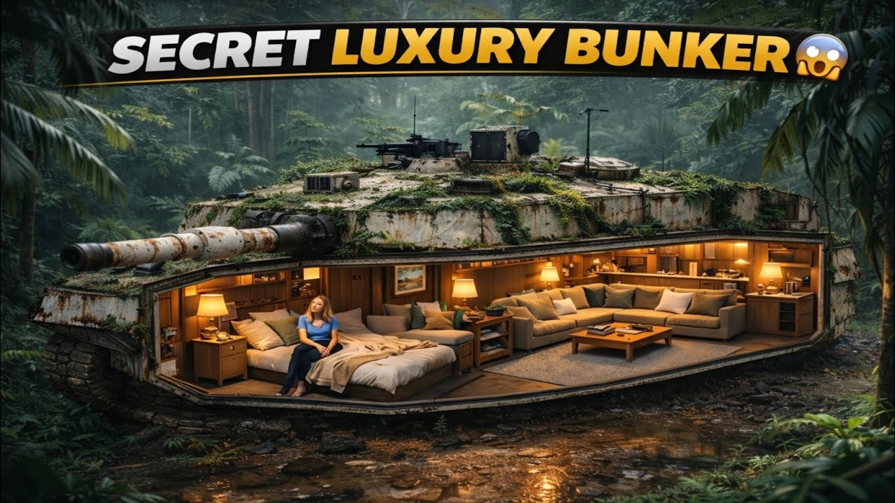 I Built a Secret Luxury Bunker Hidden in the Jungle 😱