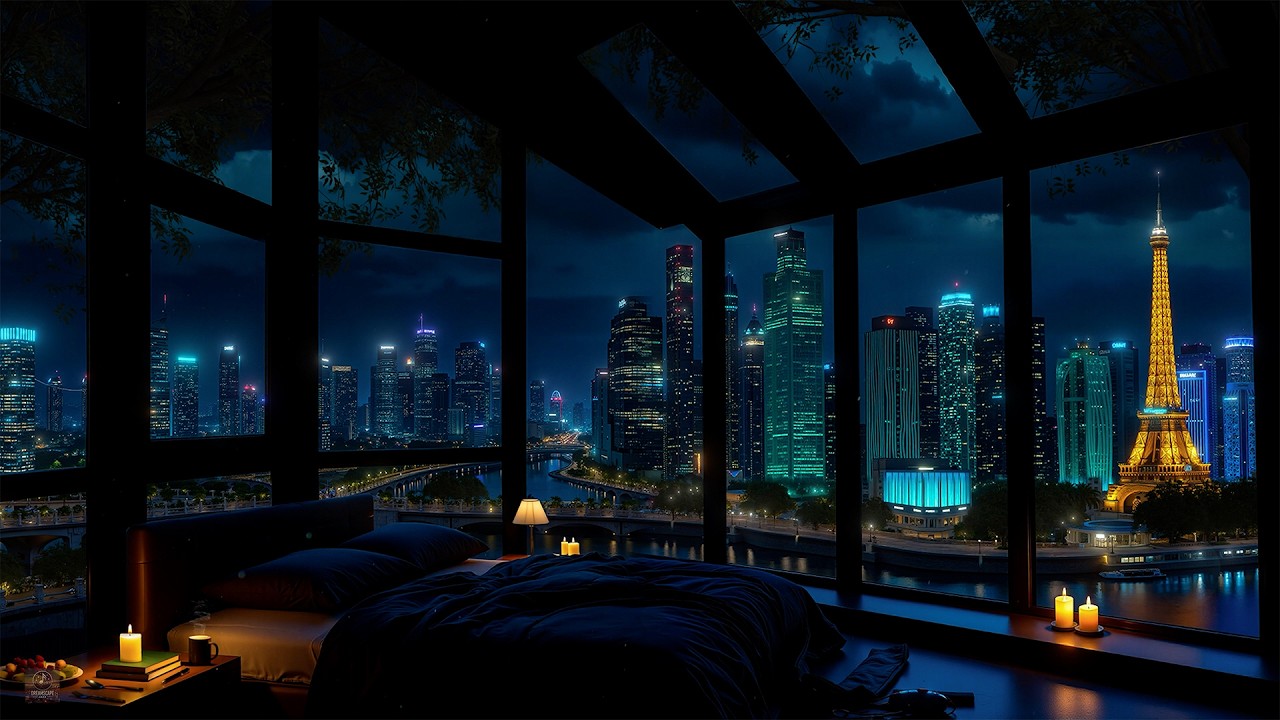 Paris Night Jazz - Tender Piano Jazz - Relaxing Comfortable Piano Jazz Music - Soft Background Music
