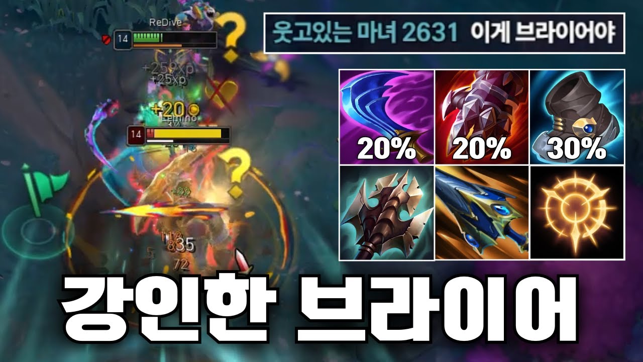 "브라이어가 저지불가가 됩니다" 브라의 단점이 사라지는 3강인함 빌드 💪