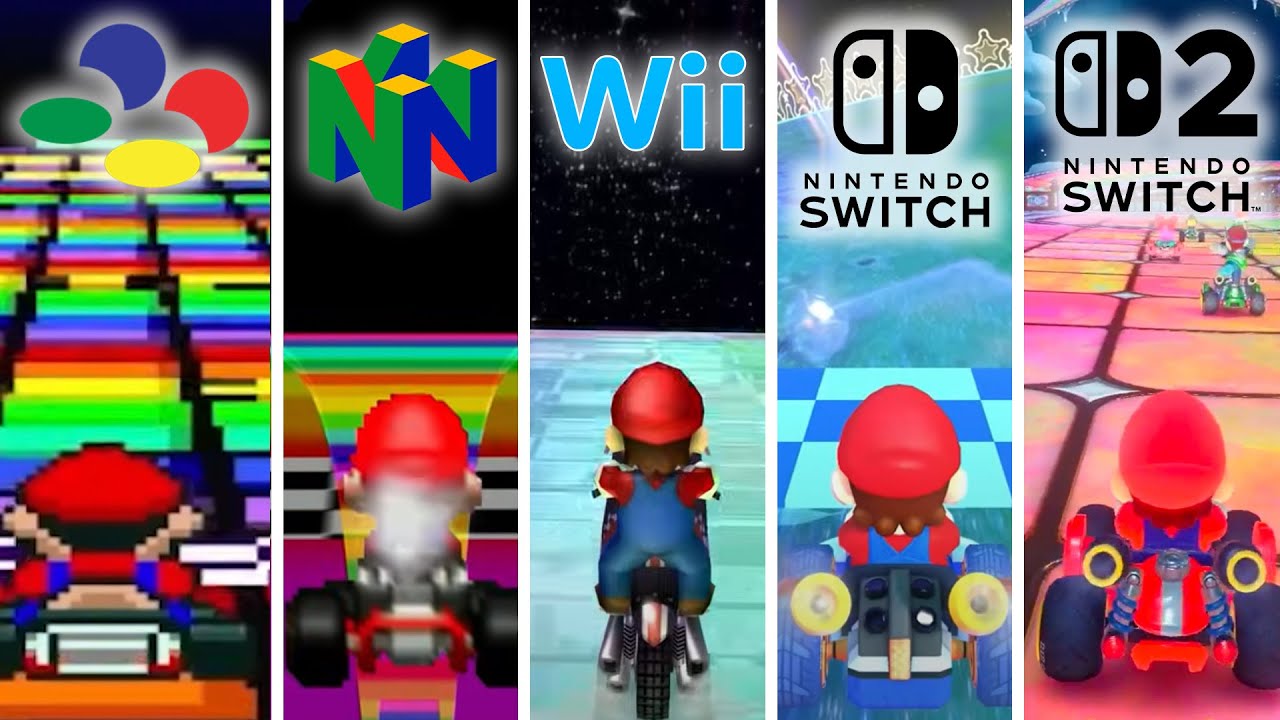 Evolution of Rainbow Road (1992 - 2025) - No Commentary