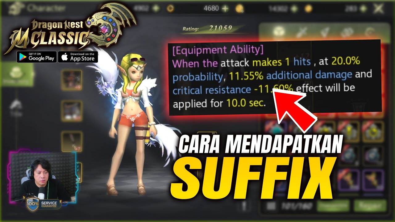 F2P Harus tau nih! Cara Mendapatkan SUFFIX & Bahas Poten! Dragon nest M Classic