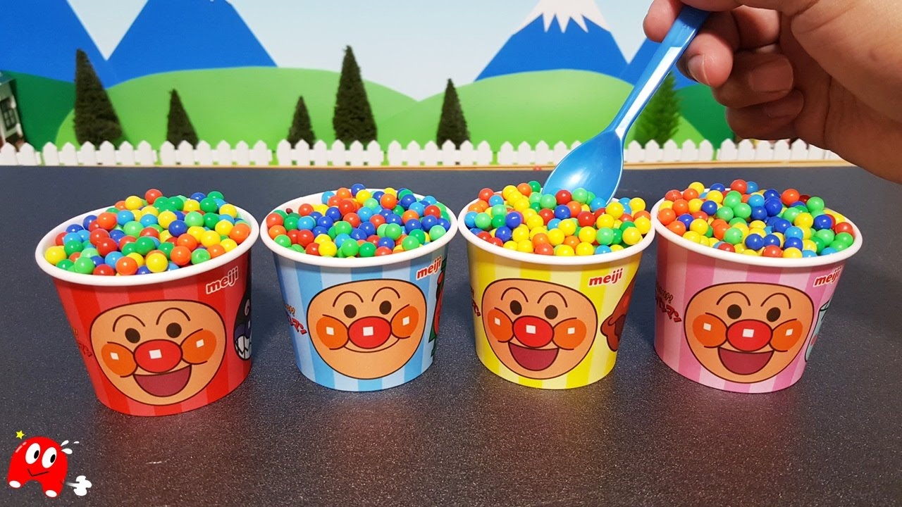 Анпанман аниме и игрушки что внутри чашки? Не без тебя, о! Косси Сабо, Росс!