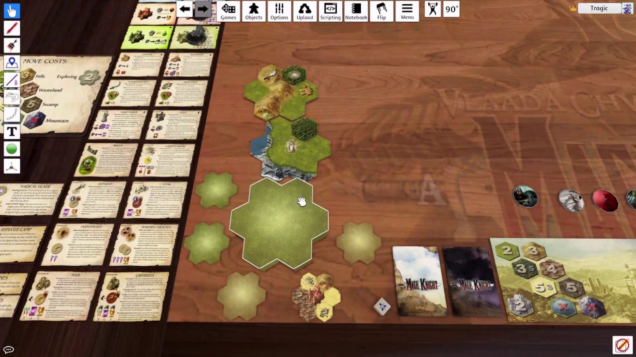 [MOD UPDATE] - Mage Knight - Complete (Scripted) - Tabletop Simulator MOD