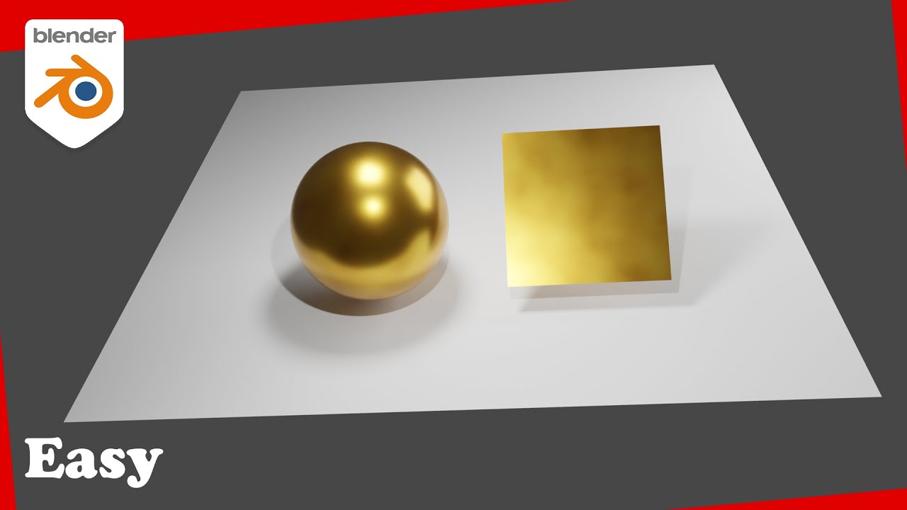 Blender Tutorial : Creating Gold Material in Blender 3.2
