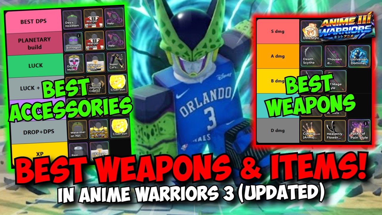 Best Weapons & Accessory Builds in Anime Warriors 3 (TIER LIST)