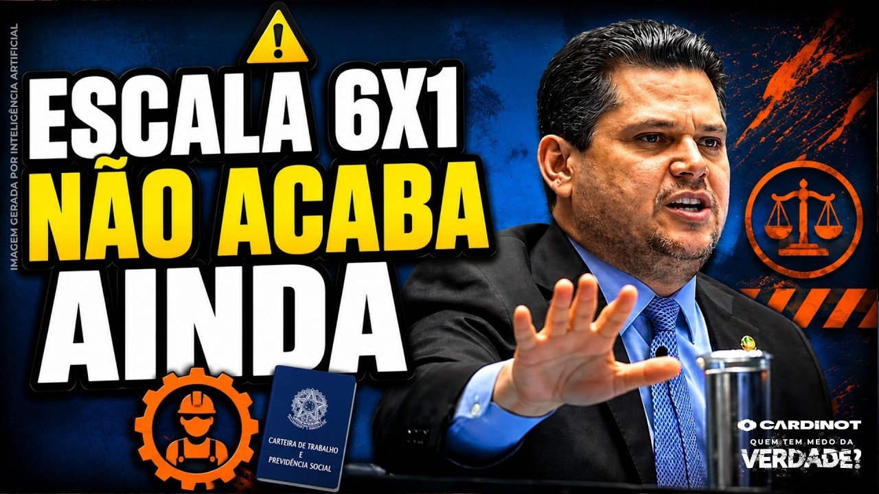 FIM DA ESCALA 6X1: Alcolumbre ADIA decis&atilde;o no Senado e DEIXA trabalhadores no LIMBO