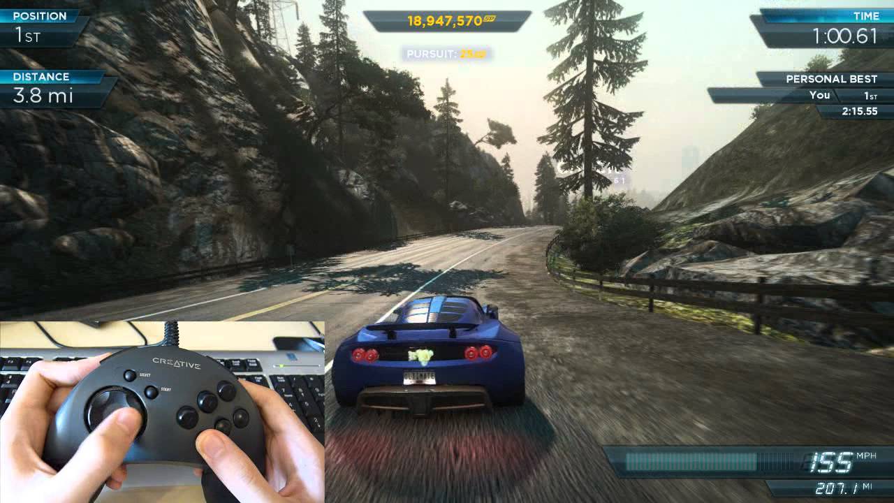 NFS Most Wanted 2012: How I play with my gamepad - Hennessey Venom GT Spyder vs. Most Wanted Venom