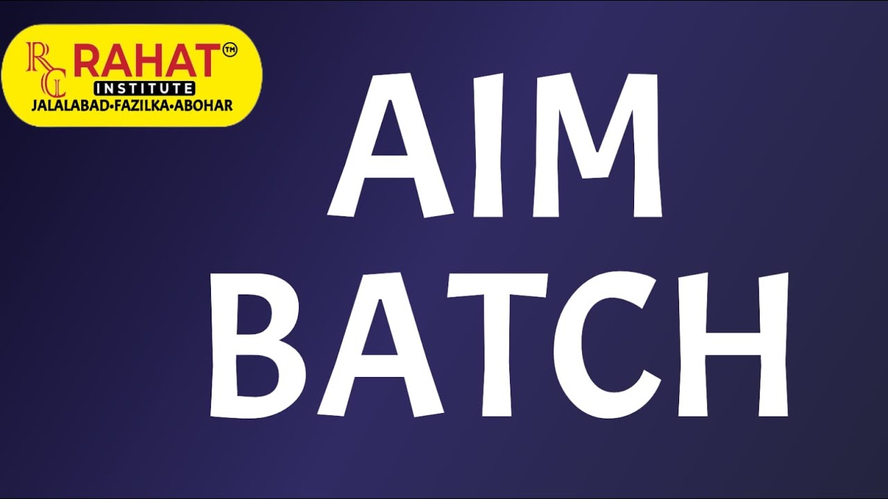 AIM BATCH 12/02/2026 ALL CLASSES