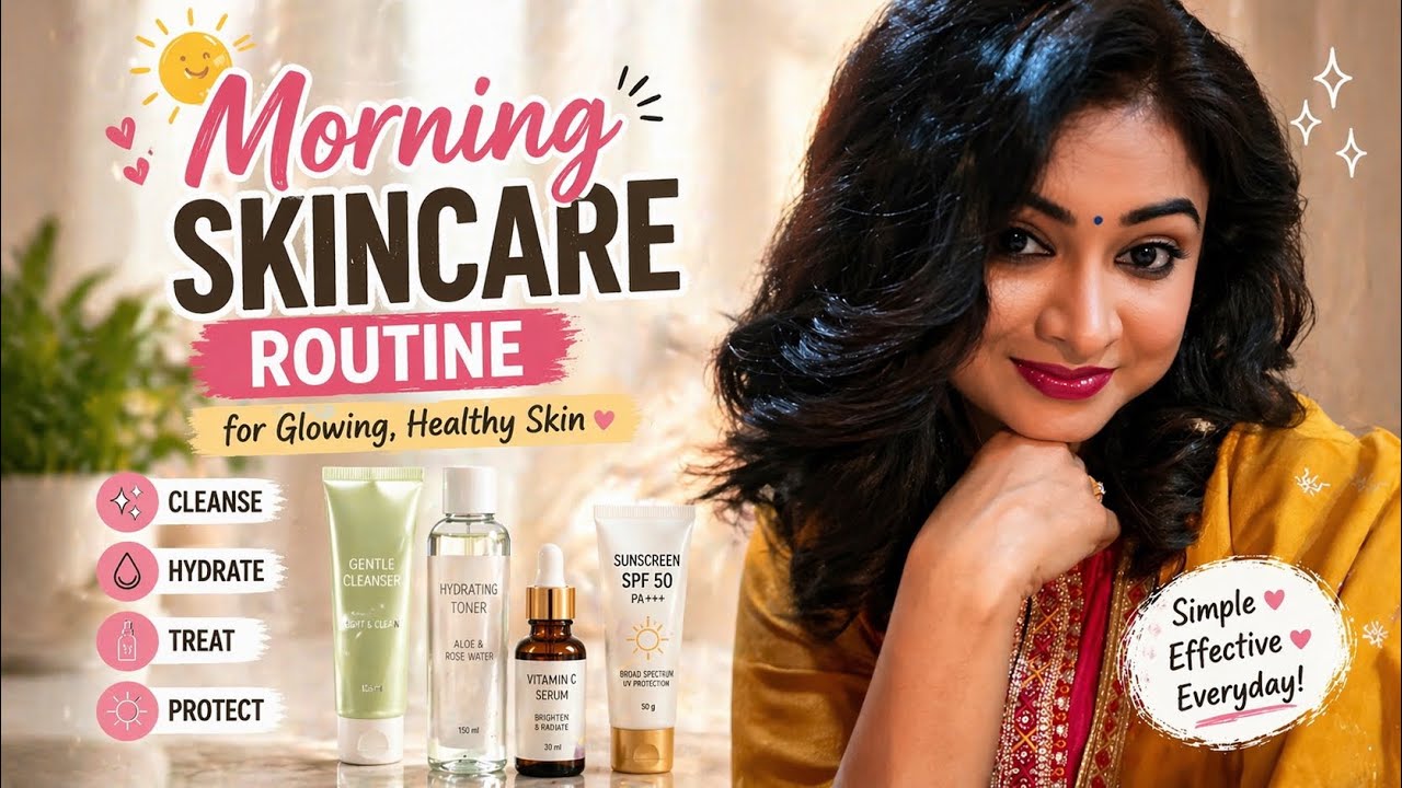 My updated 2026 MORNING skincare routine for bright and wrinkle free smooth skin ✨️ 😎