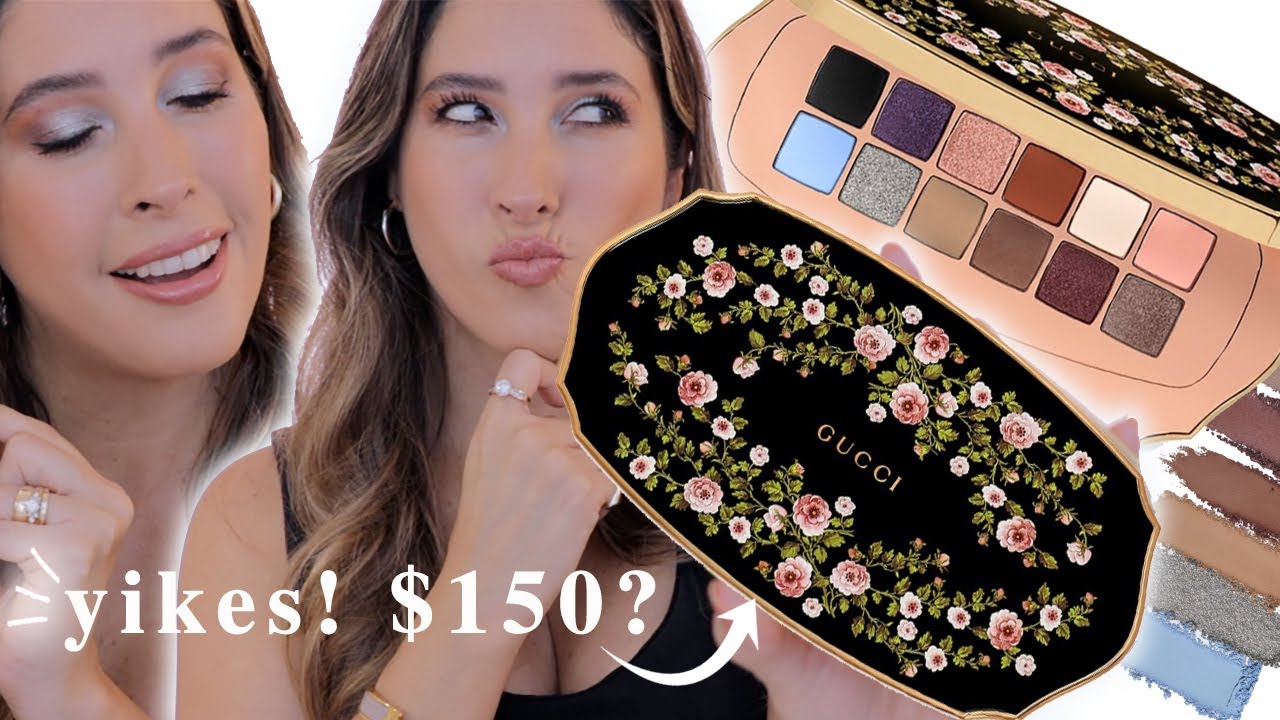 GUCCI EYESHADOW PALETTE Review Swatches Tutorial IS IT WORTH $150? Beaute Des Yeux Floral Palette