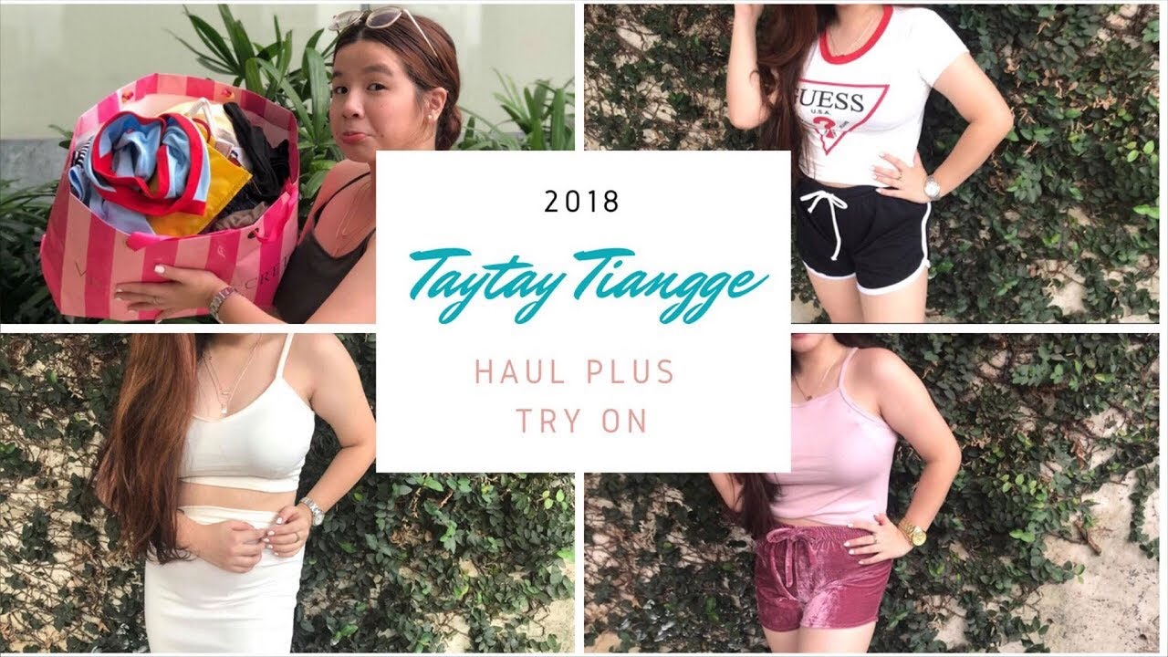 Taytay Tiangge Haul + Try on Clothing (25 pesos?!) | Chanelle Fajardo
