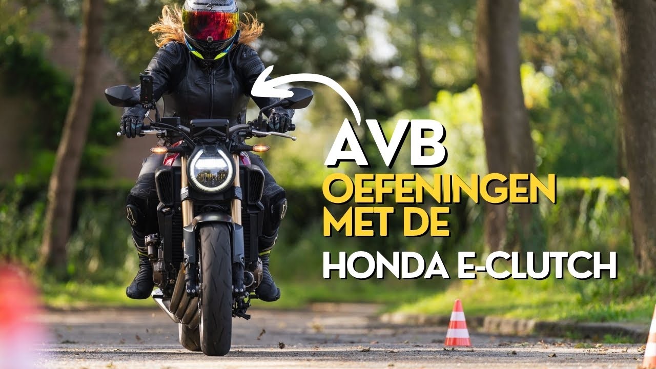 We lieten motorrijders AVB oefeningen doen met een Honda E-Clutch