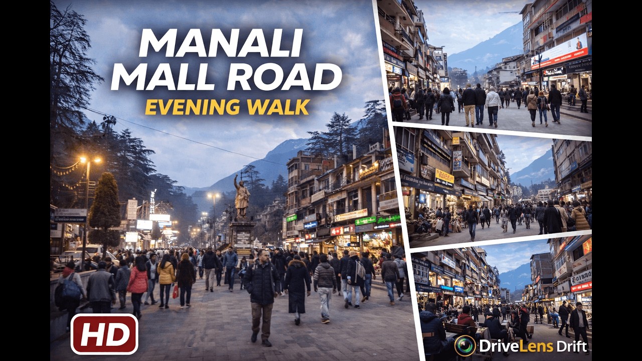 Manali Mall Road Evening Walk | Himachal Pradesh | HD Walking Tour