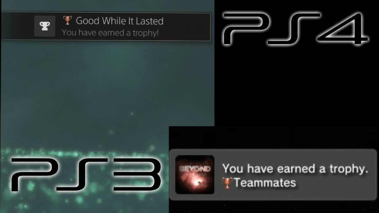 Playstation 4 Trophy Appearance - PS4 vs PS3 [1080p] TRUE-HD QUALITY