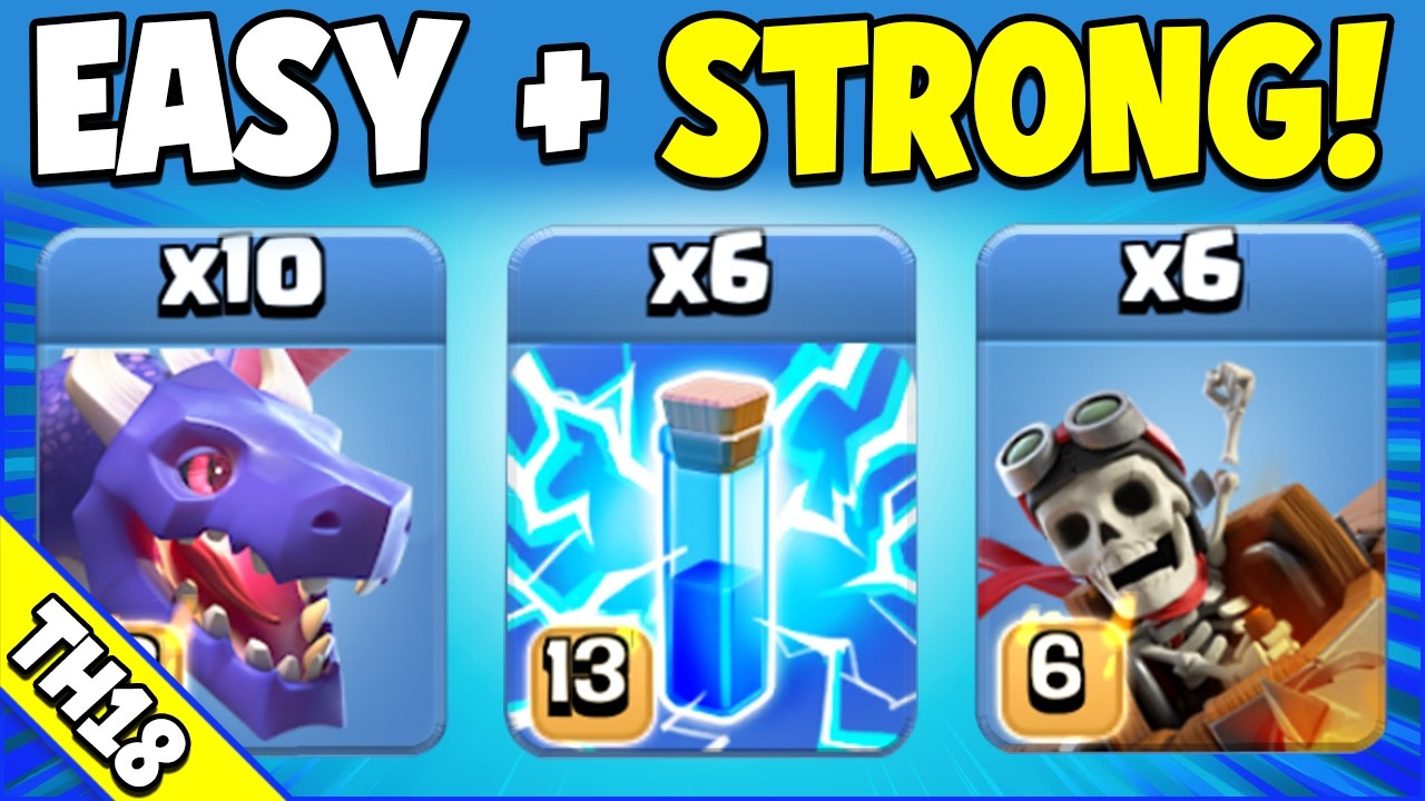 Easiest Air Attack AFTER May Balance Changes! TH18 Attack Strategy (Clash of Clans)