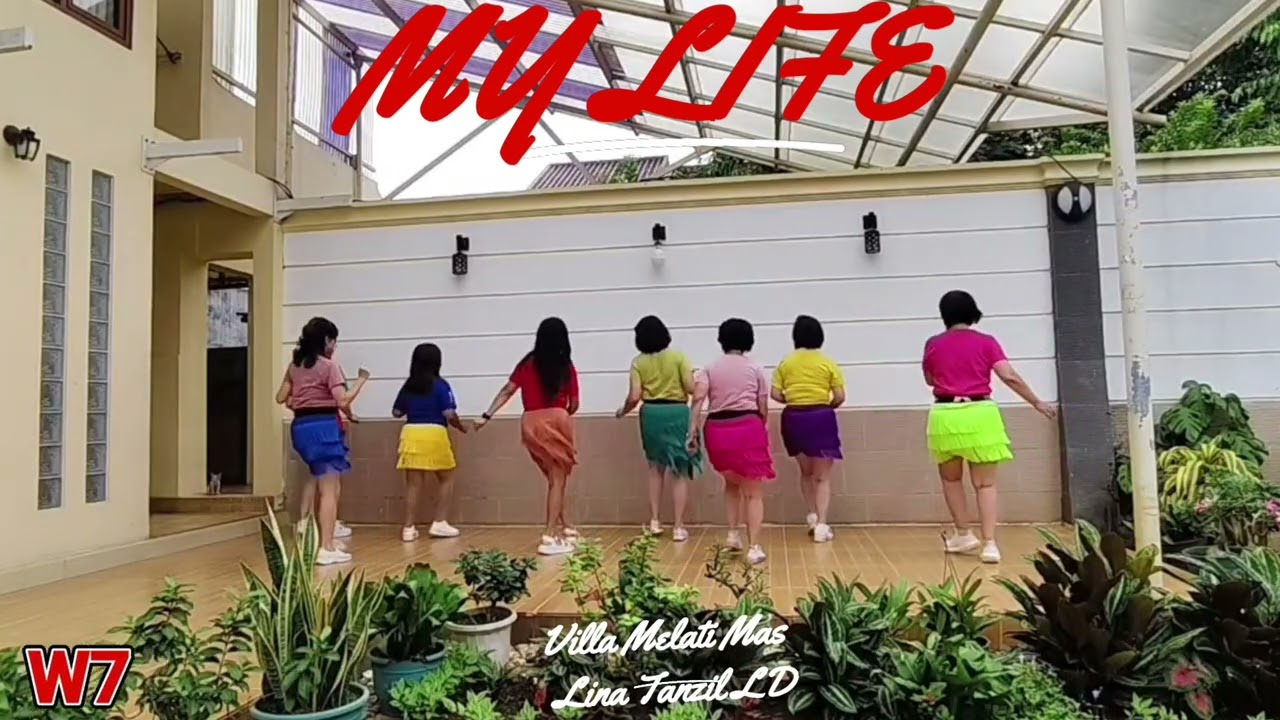 MY LIFE Line Dance (Demo: Lina Tanzil & Friends Villa Melati Mas) - 290126