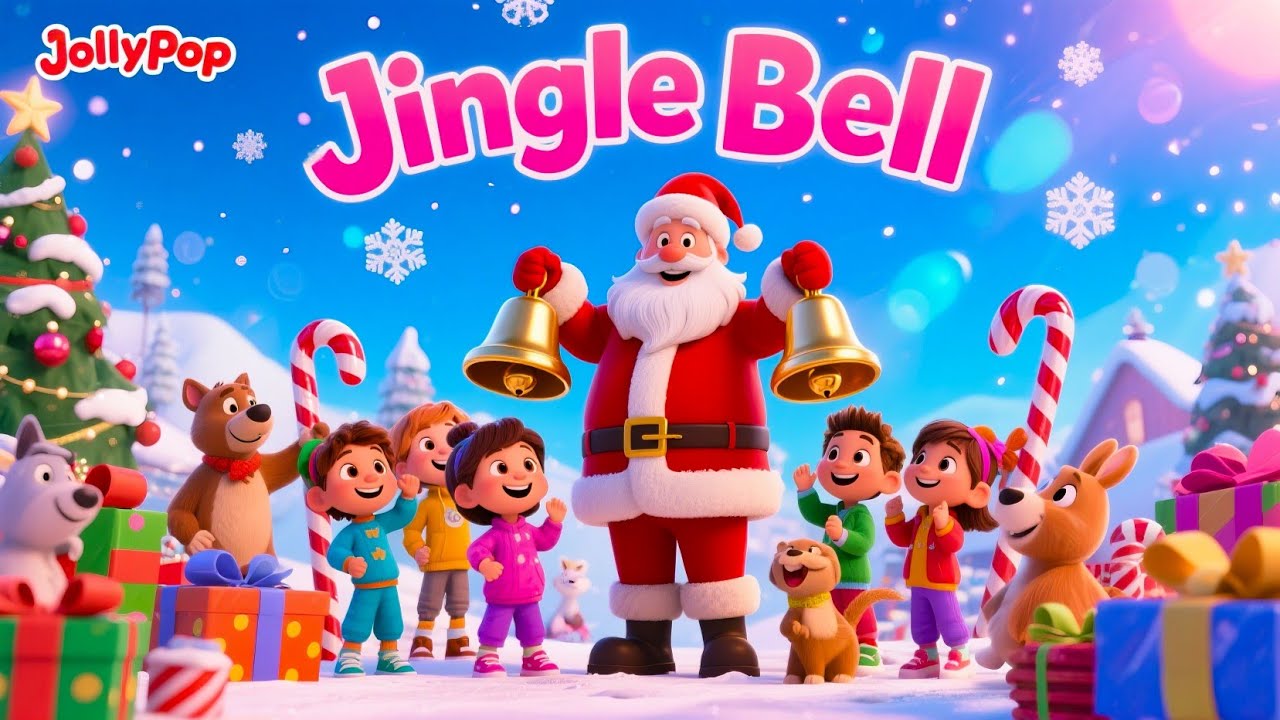Jingle Bell Jingle Bell | Fun Christmas Song for Kids | Jollypop Nursery Rhymes