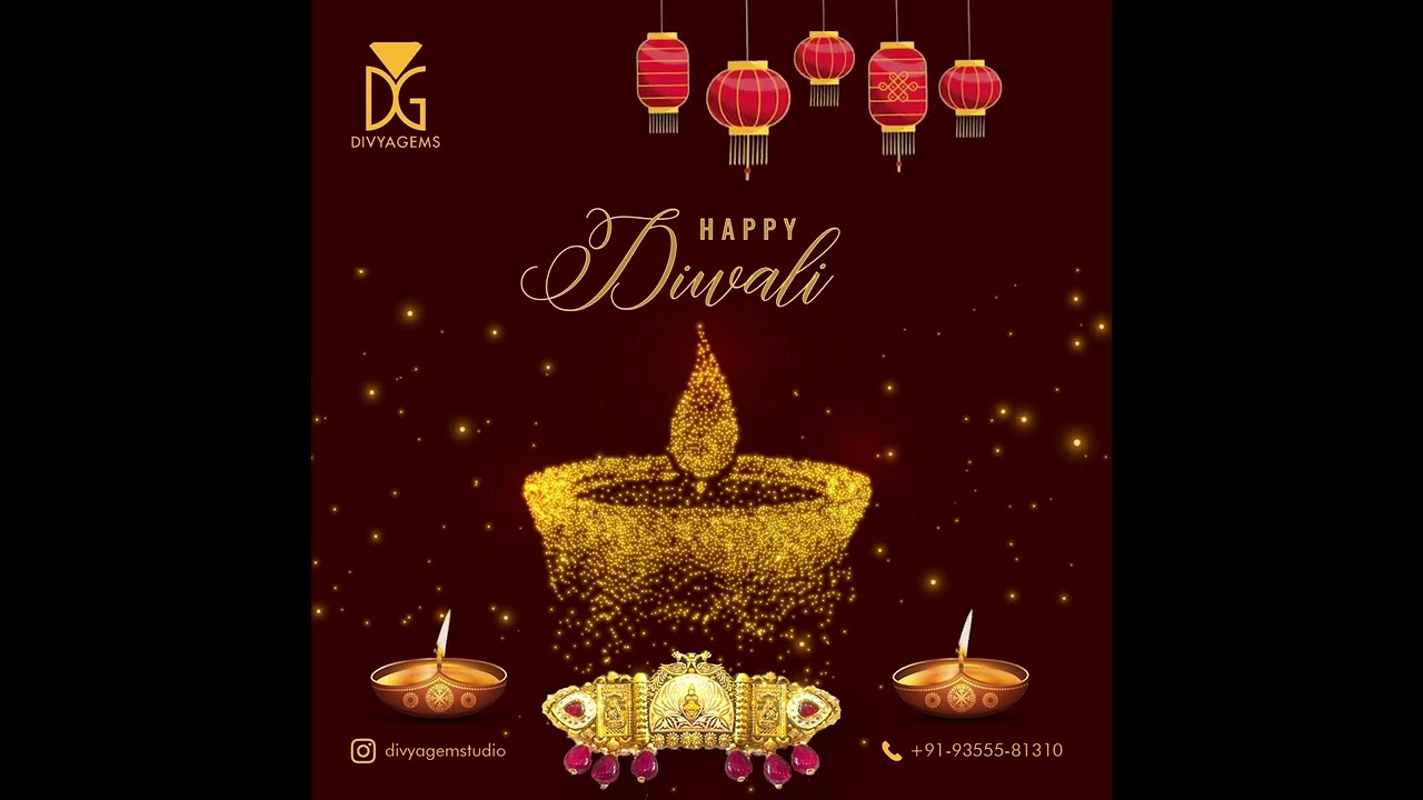 Diwali wishes for a Jewellery Designer client