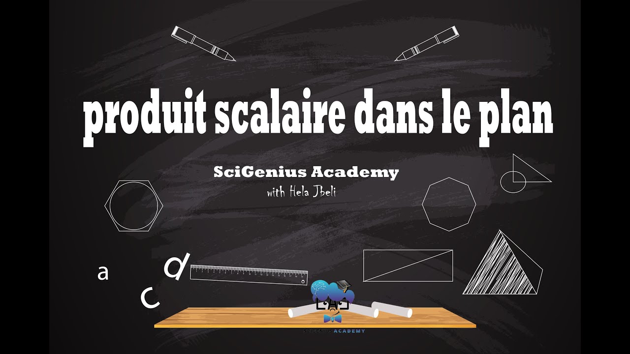 produit scalaire dans le plan : 3ème math , science , technique et info