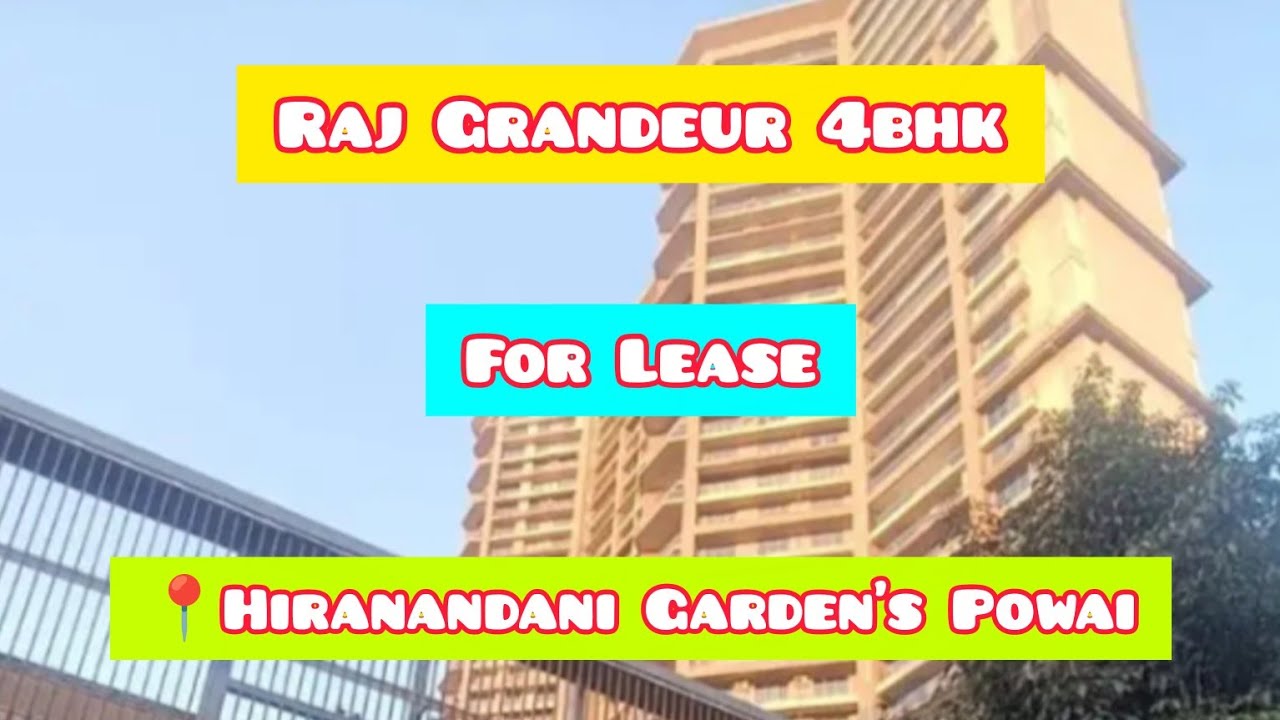 For Lease 4bhk | Raj Grandeur, Powai | Semi Furnished Apartment | #aarviproperties | 