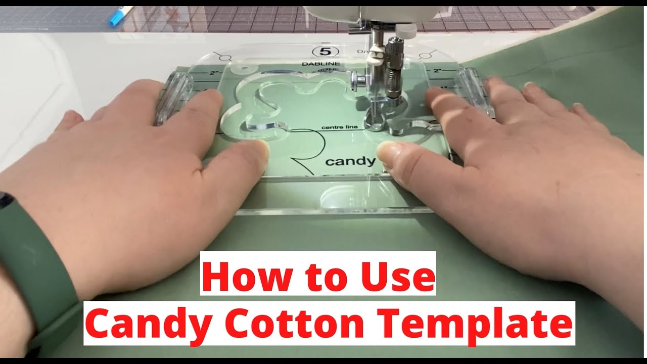 Free Motion Quilting: How to Use Candy Cotton Template By Dabline