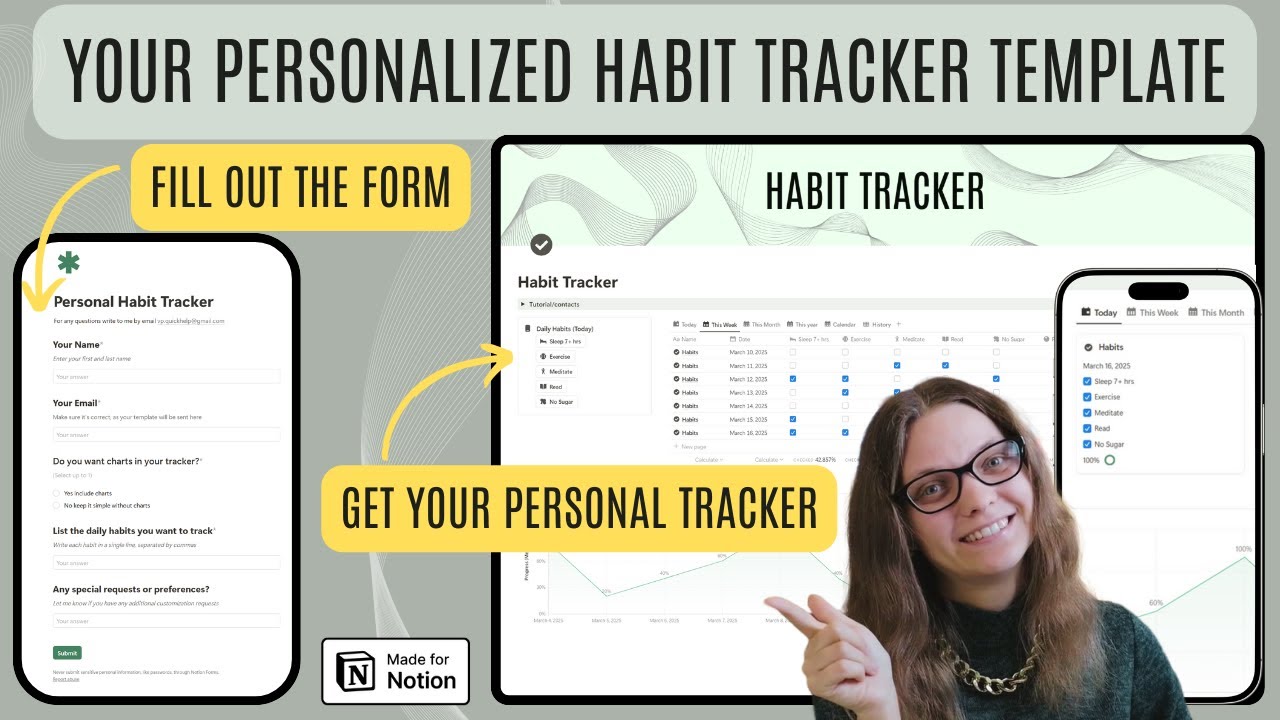 The best habit tracker is the one made just for you! [Notion personal template]