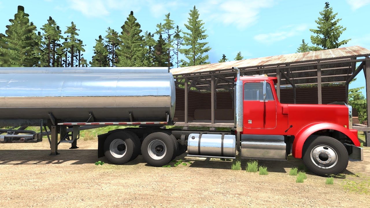 BeamNG Drive - Tanker Truck  Transporting 11000 Liters of Diesel