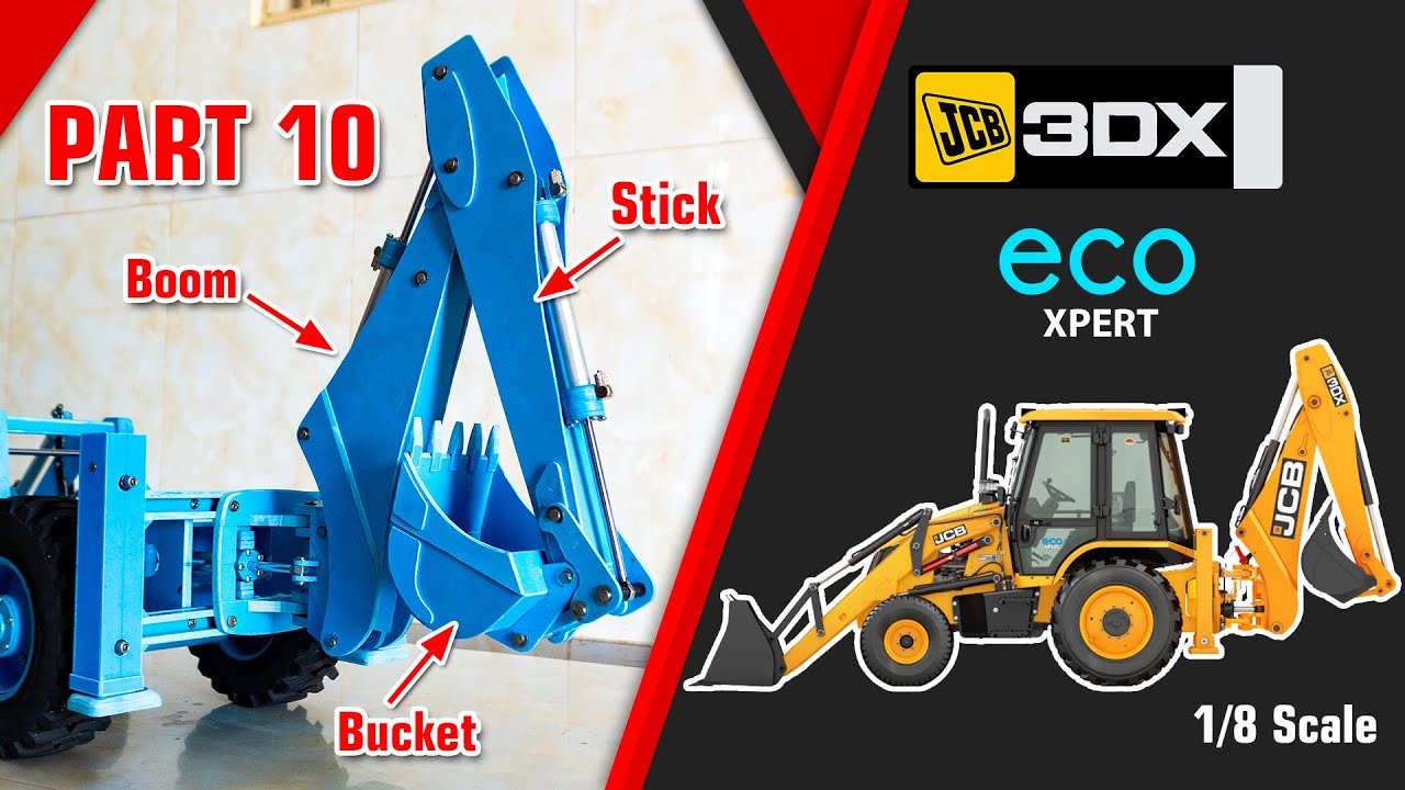 Making JCB 3DX Backhoe 1/8 scale form PVC - Part 10 (Back Arm)