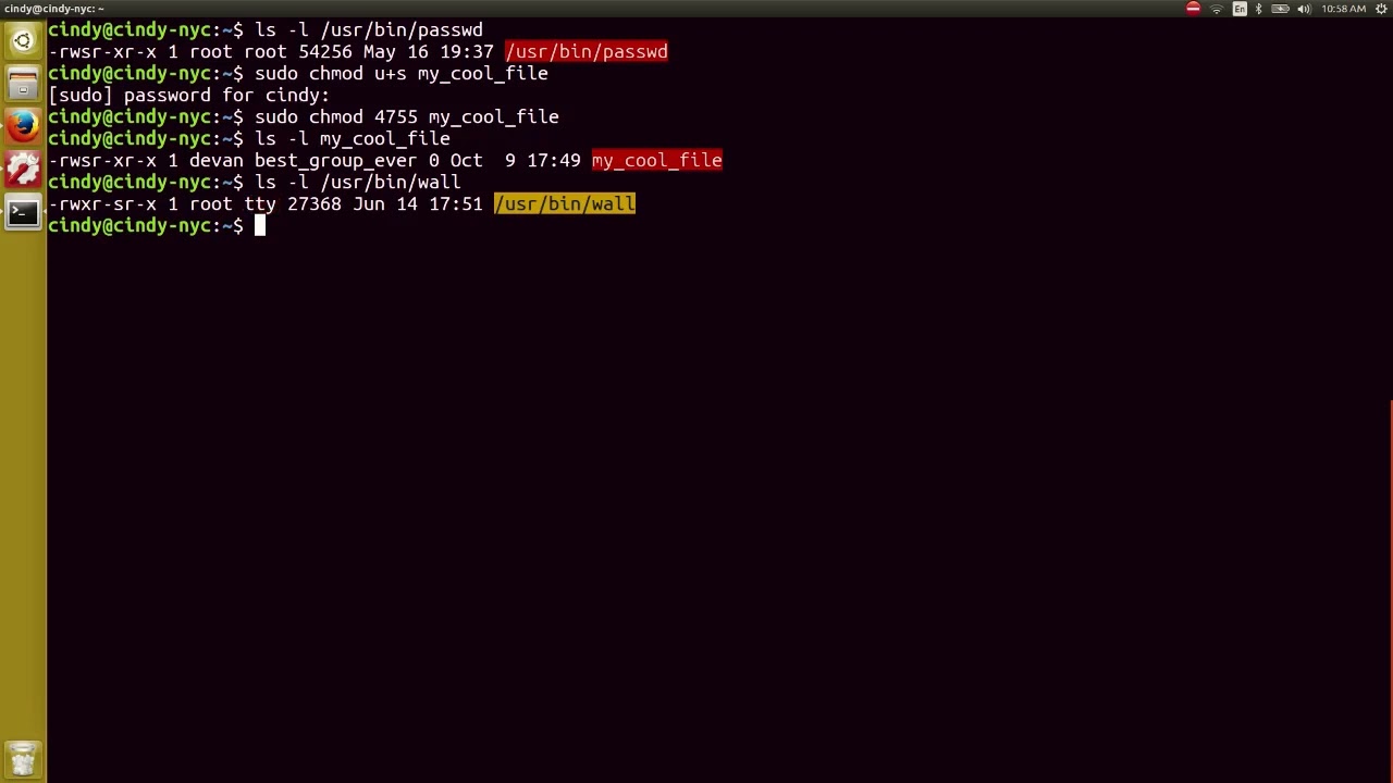 Access Permission ( Linux: SetUID, SetGID, Sticky Bit )