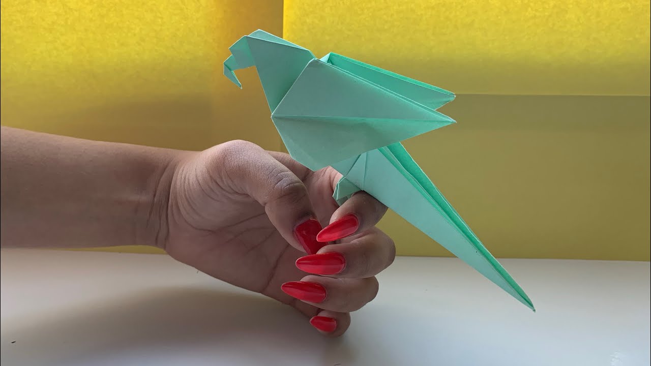 Como Fazer Um Papagaio De Papel (Origami Papagaio)