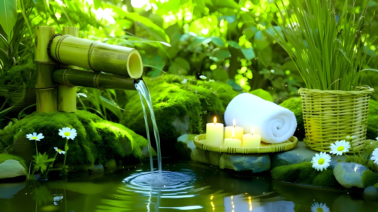 Calm Night Music 🌙 Water Sounds for Anxiety Healing and Sleep Support