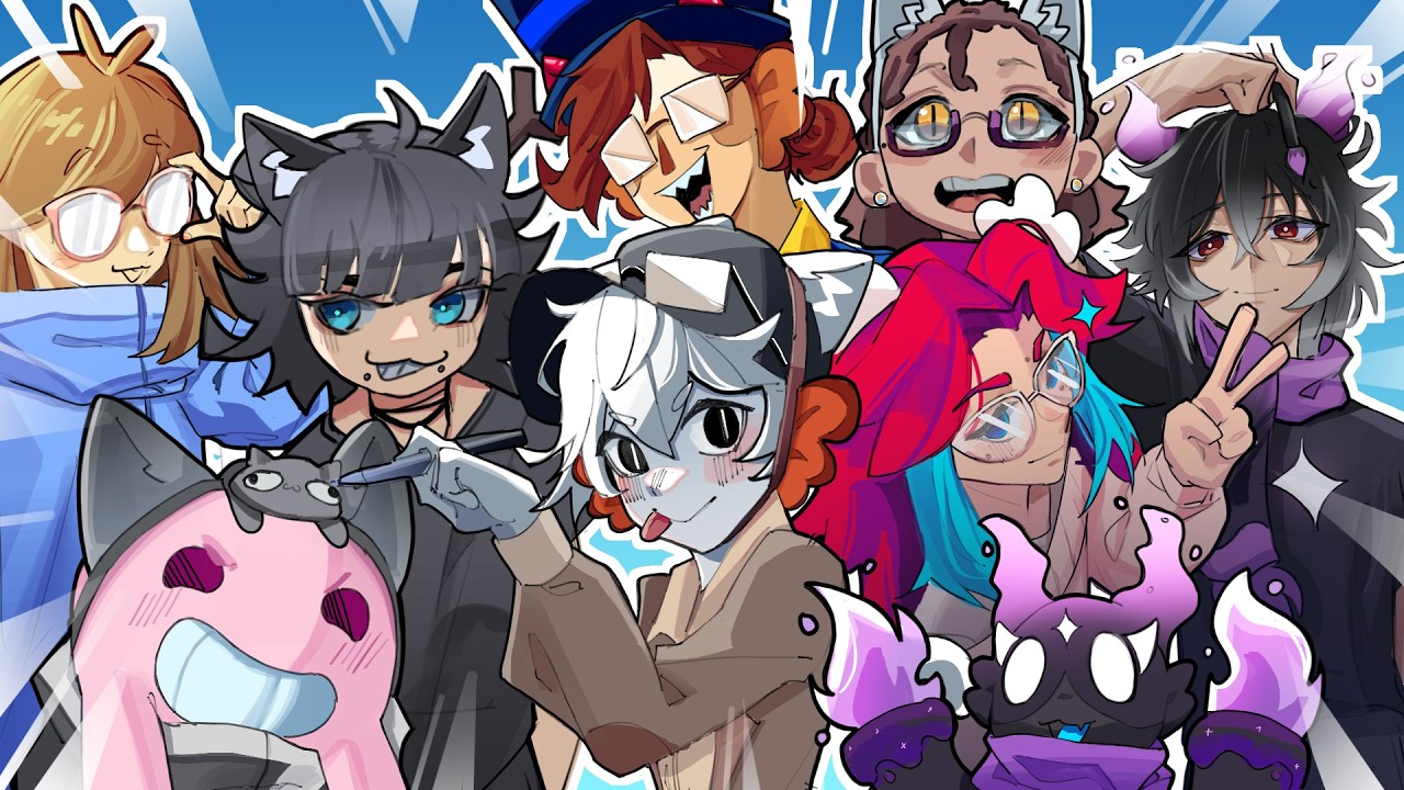 9 ARTISTS DRAW IN EACH OTHERS ARTSTYLES