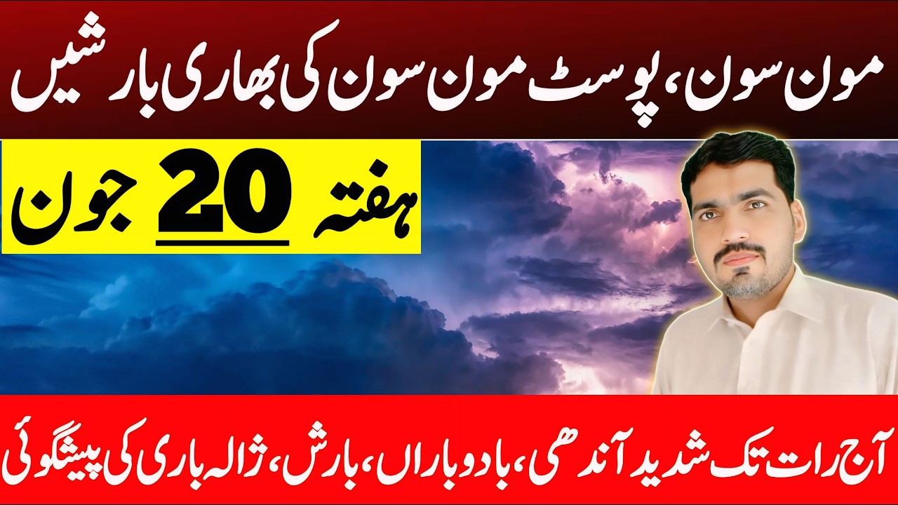 Pre Monsoon Rain's Prediction For Current Week | Daily Weather Report | Weather Forecast Pakistan
