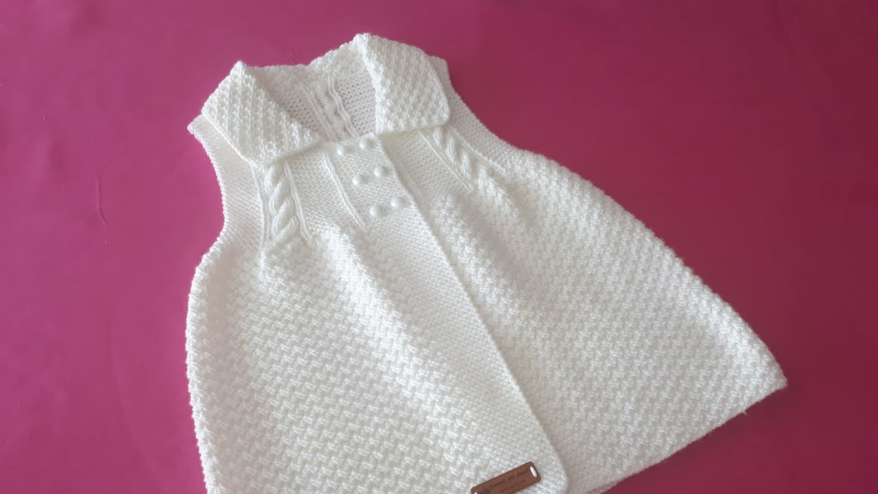 Yakalı Burgulu Çift Pirinç Modeli  Yelek Yapımı  3- Yaş 1.Bölüm