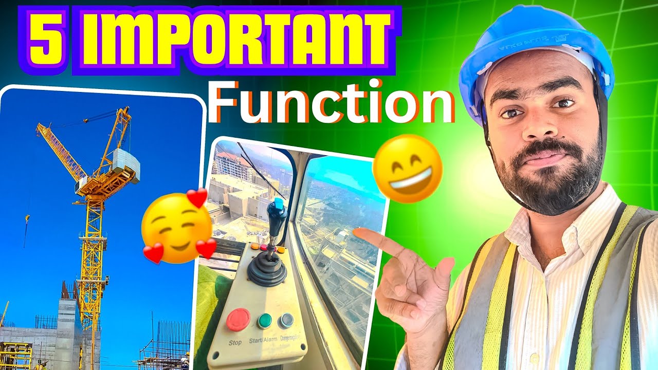 Tower crane 5 important जानकारी 😄 | tower crane operator | tower crane information | tower crane 