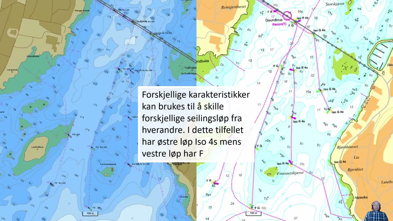 Sjømerking i mørket 4 Karakteristikker