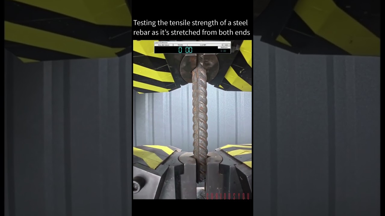 Tensile strength of the steel at max. tension | #shorts #science #facts #experiment
