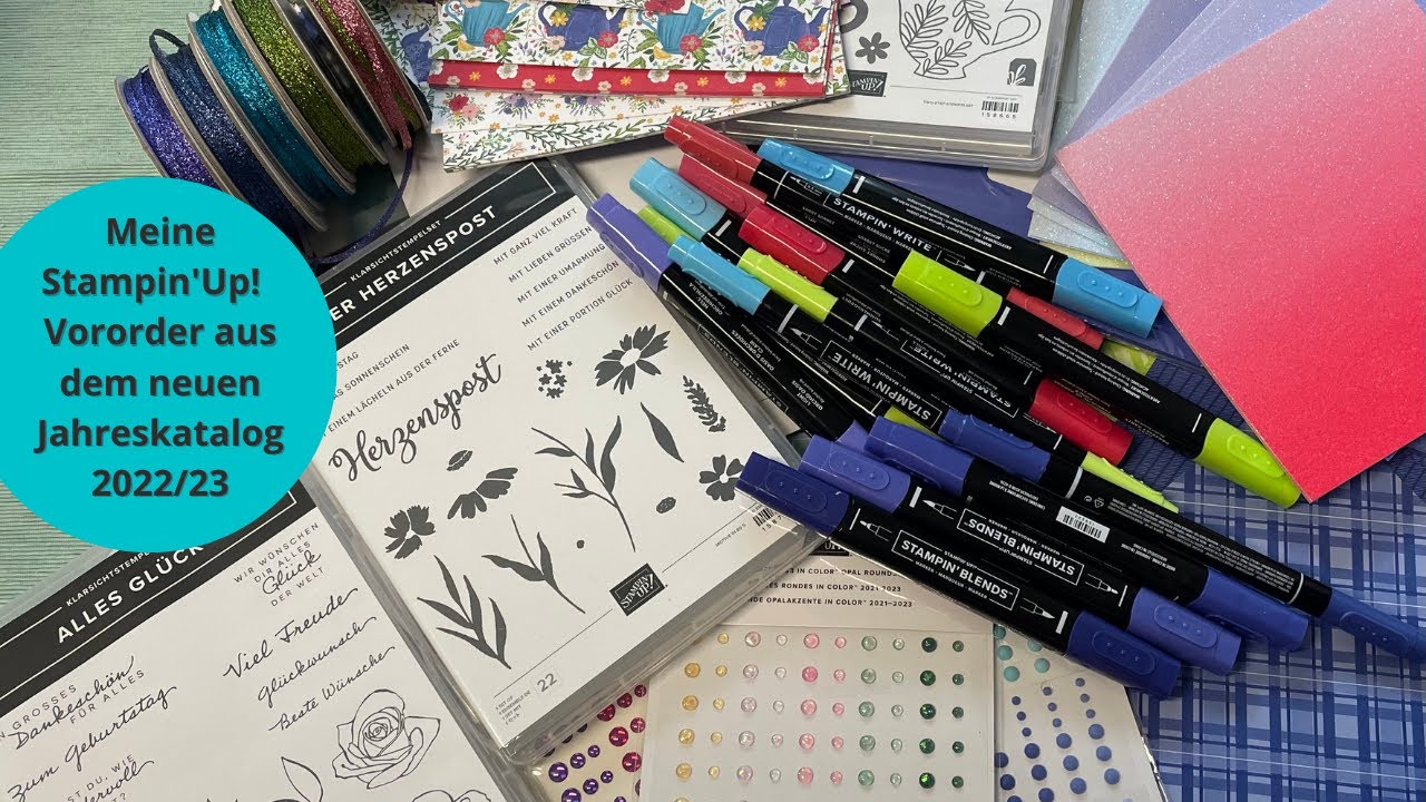 Stampin'Up! In Color 2022 - Meine Vororder aus dem Jahreskatalog 2022/23 mit tollen Tips!!!