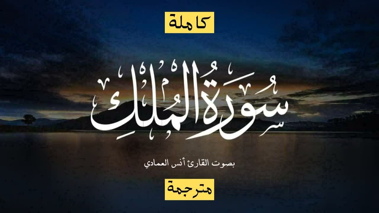 سورة الملك بصوت أنس العمادي
