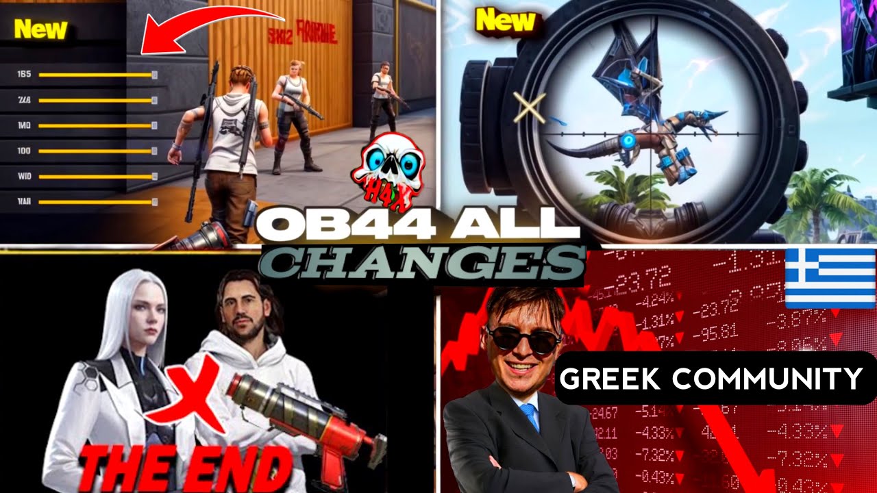 😱FREE FIRE NEWS PART.17🤯Όλες οι αλλαγές με το OB44 UPDATE / Η ΠΤΩΣΗ ΤΟΥ GREEK COMMUNITY 📉🇬🇷