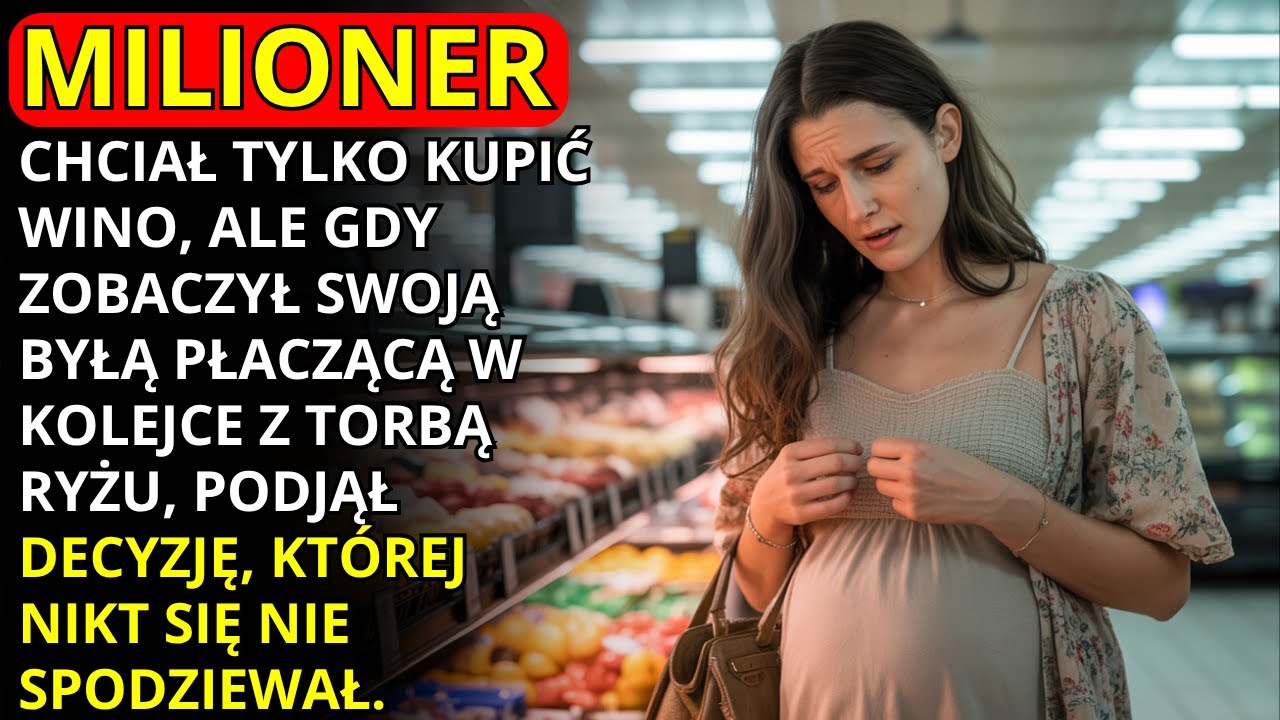 MILIONER WIDZI SWOJĄ BYŁĄ PŁACZĄCĄ W KOLEJCE W SUPERMARKECIE, BO NIE MA PIENIĘDZY — ZAMIERA.