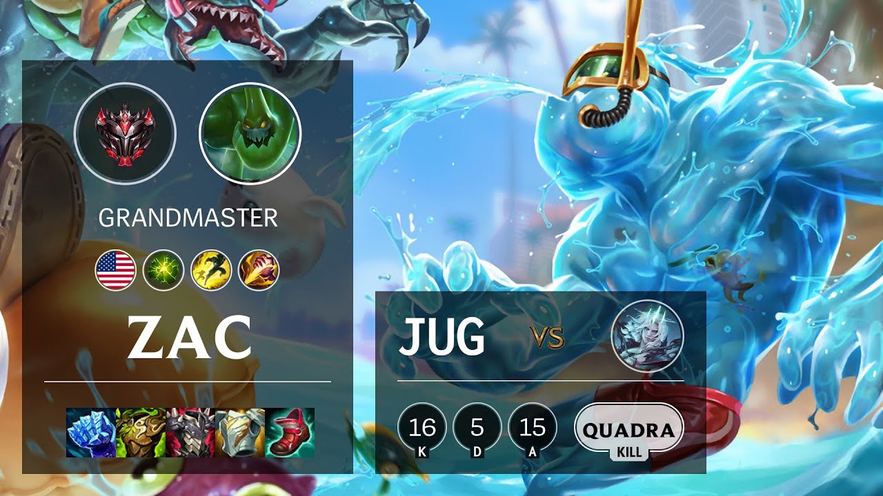 Zac Jungle vs Viego - NA Grandmaster Patch 11.3