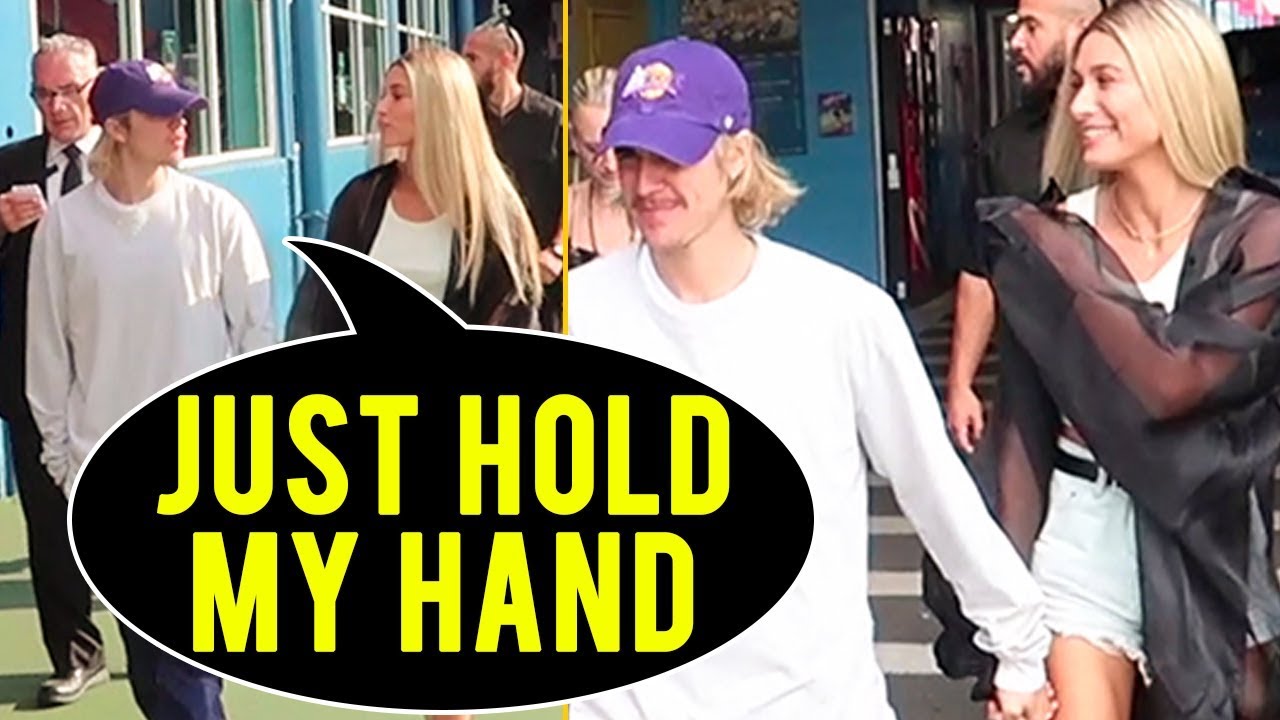 Justin Bieber FORCEFULLY HOLDS Hailey Baldwin HAND And It Is Romantic!