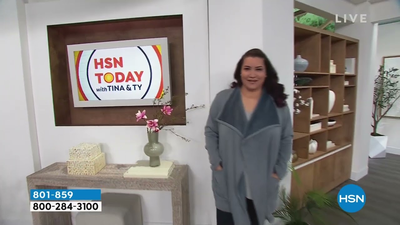 HUE The Everyday PJ Fleece Knit Wrap Robe