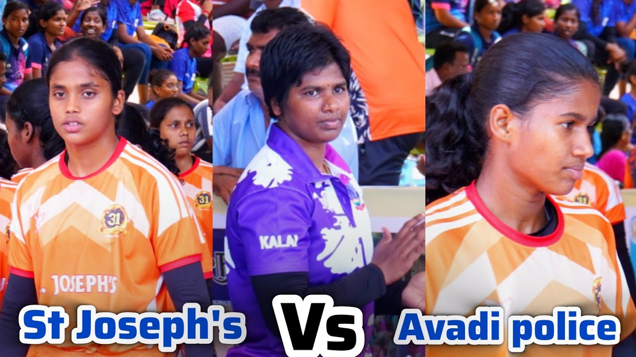 LEAGUE : ST JOSEPH VS AVADI POLICE LEVEL KABADDI MATCH GIRLS @ SEMBAKKAM