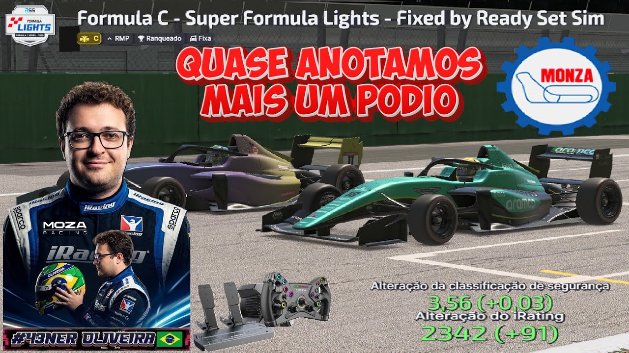 iRacing 2026 MOZA R3 | um PODIUM que bateu na TRAVE