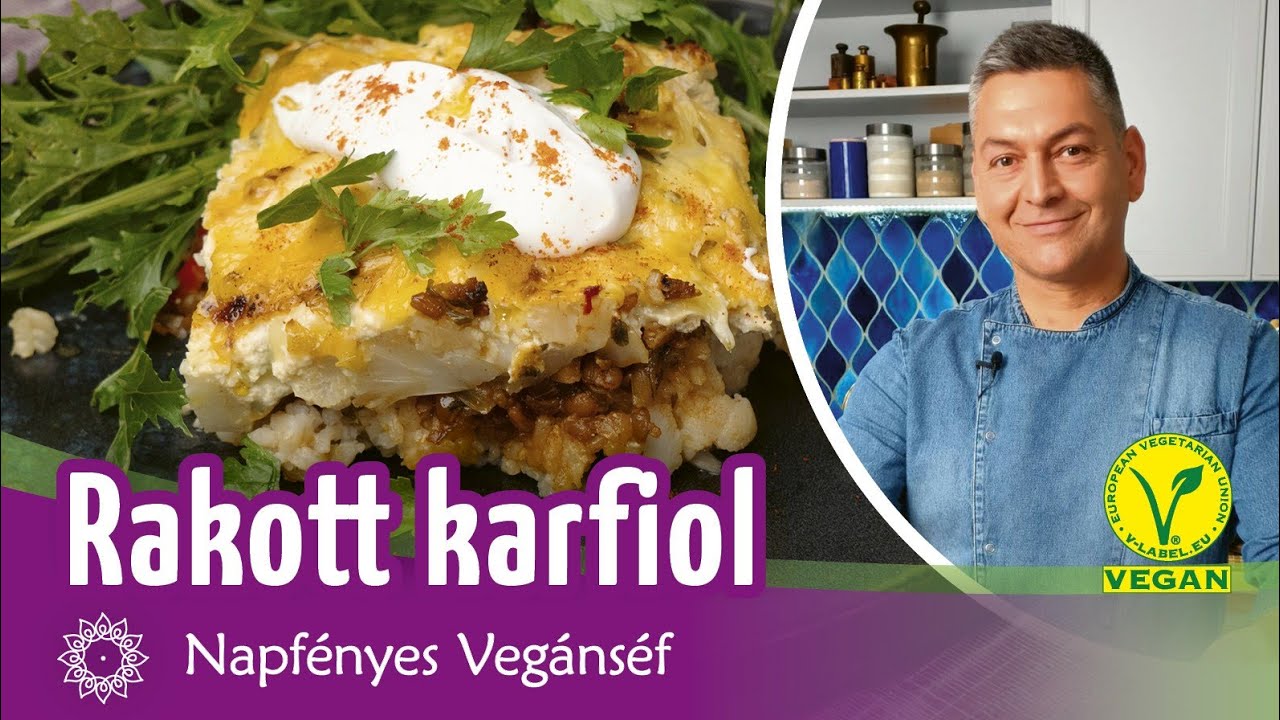 RAKOTT KARFIOL-magyaros vegán finomság