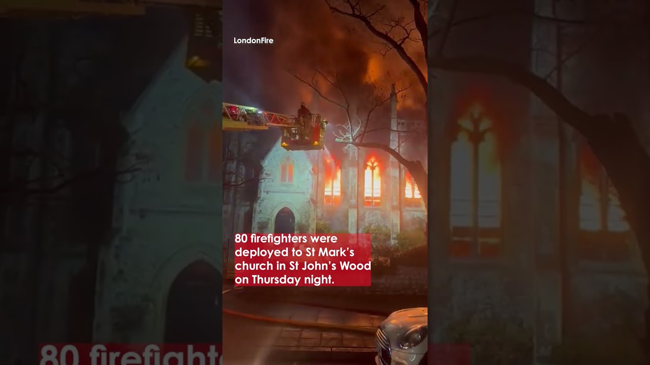 Historic London Church DESTROYED in Devastating Fire