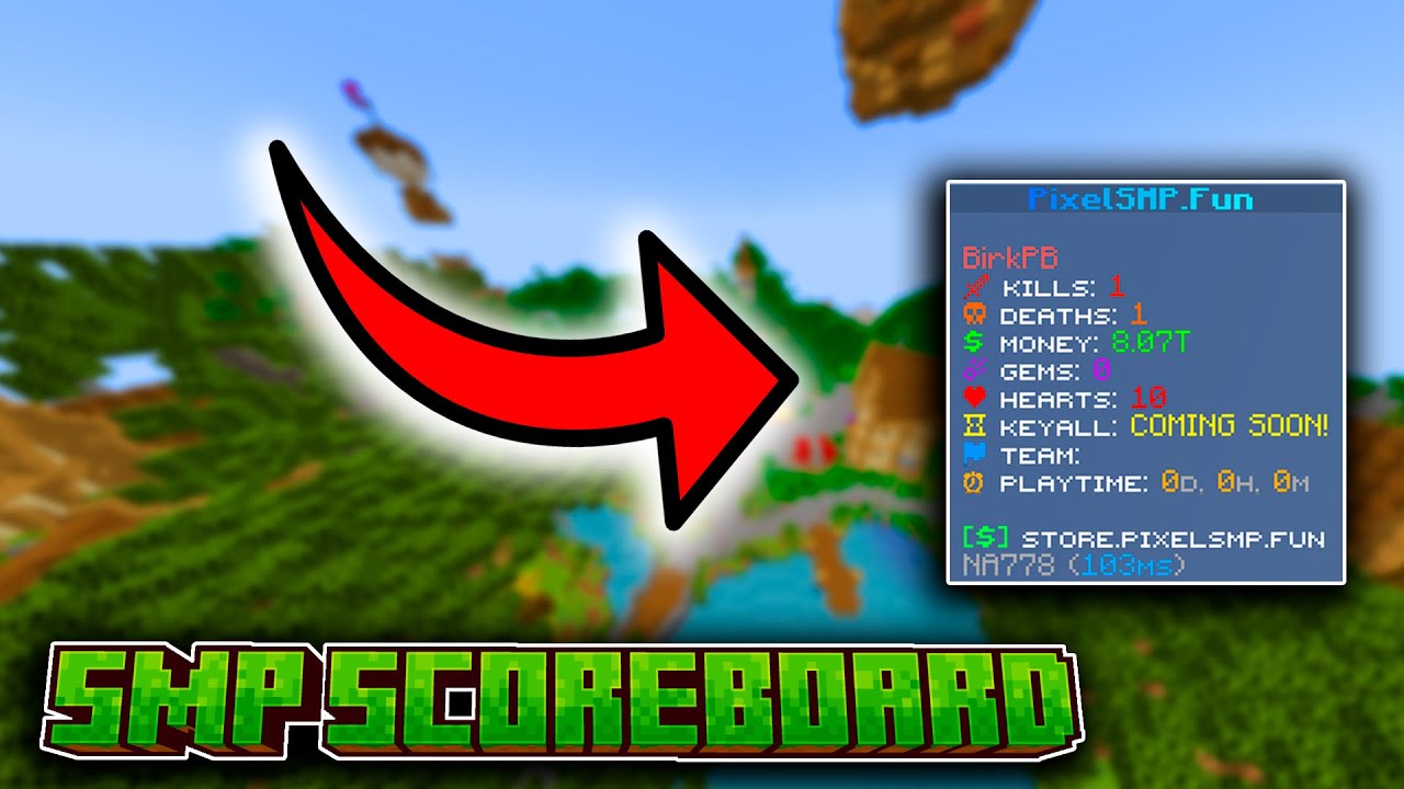 How To Make A SMP Scoreboard - Minecraft Skript Tutorial